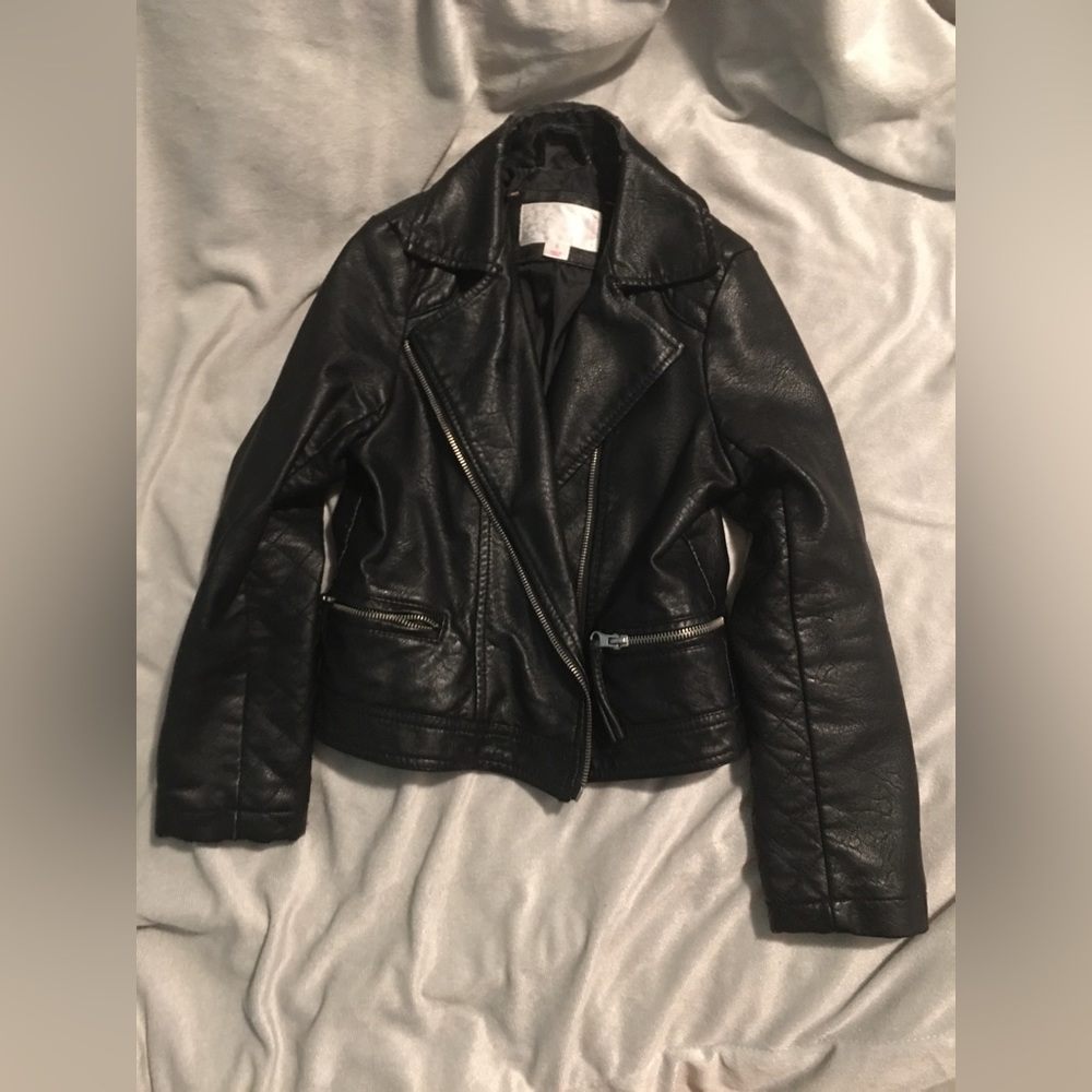 Kids Leather Jacket - Size Small